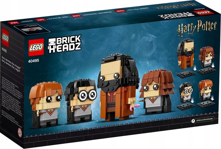 40495 LEGO® BrickHeadz Haris, Hermiona, Ronis ir Hagridas kaina ir informacija | Konstruktoriai ir kaladėlės | pigu.lt