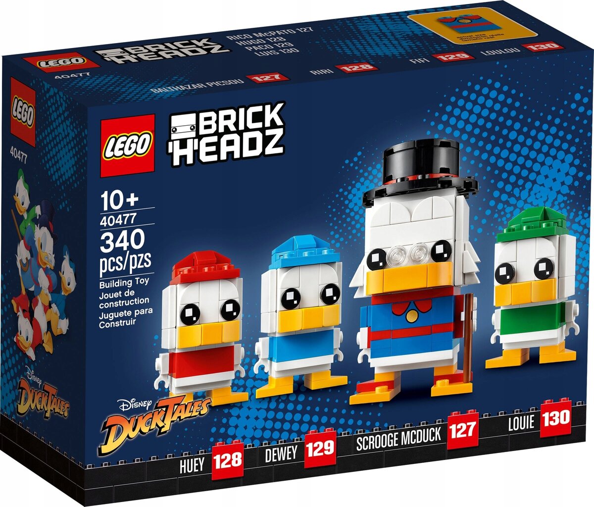 40560 LEGO® BrickHeadz Scrooge McDuck, Huey, Duey & Louie kaina ir informacija | Konstruktoriai ir kaladėlės | pigu.lt