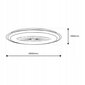 Milagro šviestuvas - ventiliatorius Aria black kaina ir informacija | Šviestuvai - ventiliatoriai | pigu.lt
