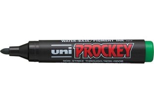 Перманентный маркер Uni-Ball Prockey Marker PМ-122, 12 шт., зеленый цена и информация | Канцелярские товары | pigu.lt