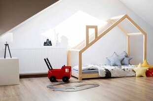 Vaikiška lova namelis SofiHouse R4, 120x60 cm, ruda kaina ir informacija | Vaikiškos lovos | pigu.lt