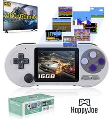Игровая ретро-консоль Happyjoe SFC2000, 8000+ классических игр, 3,0" IPS дисплей, 1 игрок цена и информация | Игровые приставки | pigu.lt