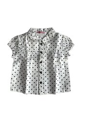 Palaidinė mergaitėms Mariquita, balta цена и информация | Рубашки для девочек | pigu.lt