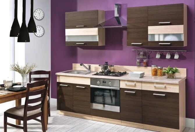 Pastatoma spintelė su stalčiumi ir durelėmis Modena MD15, 50 cm, ruda kaina ir informacija | Virtuvinės spintelės | pigu.lt