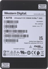 WD Ultrastar DC SN840 WUS4BA119DSP3X1 цена и информация | Внутренние жёсткие диски (HDD, SSD, Hybrid) | pigu.lt