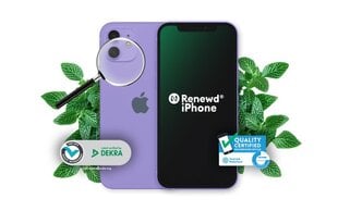 Renewd® Apple iPhone 12 64GB RND-P19964 Purple цена и информация | Apple renewd Мобильные телефоны, Фото и Видео | pigu.lt