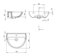 Praustuvas Deante Jasmin CDJ6U5W, White kaina ir informacija | Praustuvai | pigu.lt