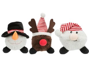 Kalėdinis pliušinis žaislas Trixie Xmas Santa Clauses|Reindeers|Snowman, 18-29 cm, 1 vnt. kaina ir informacija | Žaislai šunims | pigu.lt