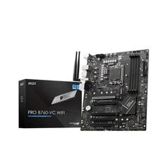 MSI Pro B760-VC WiFi kaina ir informacija | Pagrindinės plokštės | pigu.lt