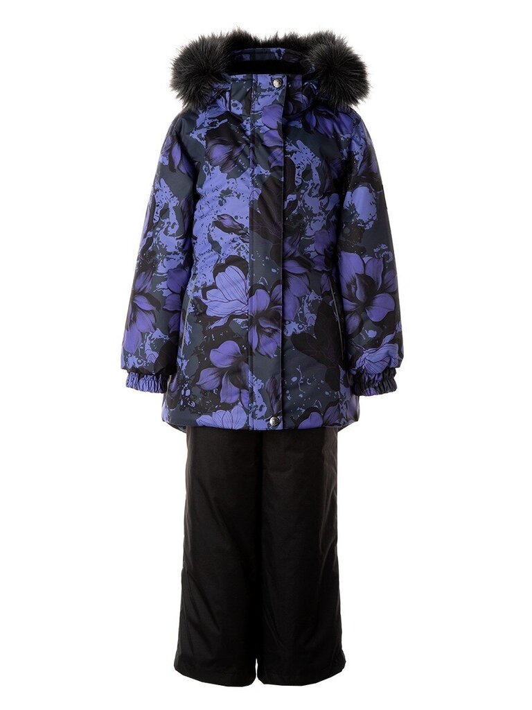 Huppa komplektas mergaitėms Renely 3 41850330*34483, violetinis/juodas kaina ir informacija | Žiemos drabužiai vaikams | pigu.lt