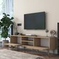 TV staliukas Asir, 180x49x35 cm, rudas kaina ir informacija | TV staliukai | pigu.lt
