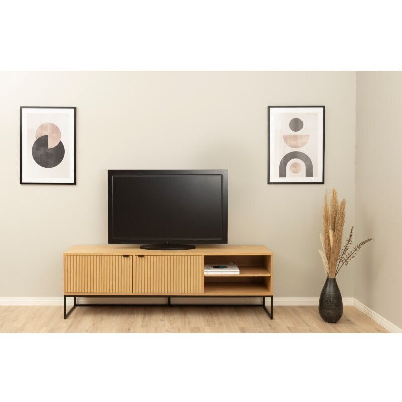 TV staliukas Aatrium Bali, 176x57x40 cm, rudas kaina ir informacija | TV staliukai | pigu.lt