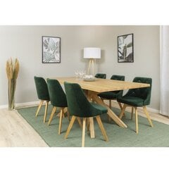 Стол Aatrium Across, 100x190x75 см, коричневый цена и информация | Кухонные и обеденные столы | pigu.lt