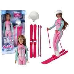 Lėlė Anlily slidininkė su priedais kaina ir informacija | Žaislai mergaitėms | pigu.lt