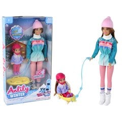 Lėlių rinkinys Anlily su rogutėmis kaina ir informacija | Žaislai mergaitėms | pigu.lt