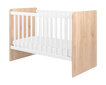 Kūdikio lovytė Ayla, 70x140 cm, ruda/balta kaina ir informacija | Kūdikių lovytės | pigu.lt