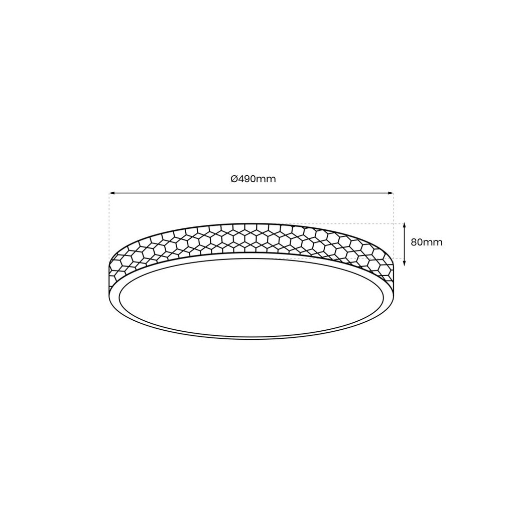 Eko-light lubinis šviestuvas Shiny Clear kaina ir informacija | Lubiniai šviestuvai | pigu.lt