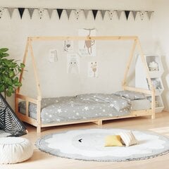 Vaikiškos lovos rėmas vidaXL, 80x200 cm, rudas цена и информация | Детские кровати | pigu.lt