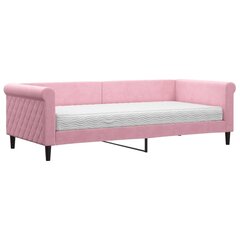 Sofa-lova vidaXL, 90x200 cm, rožinė kaina ir informacija | Lovos | pigu.lt