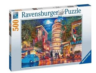 Dėlionė vakaras Pizoje Ravensburger, 500 d. kaina ir informacija | Dėlionės (puzzle) | pigu.lt