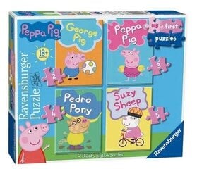 Dėlionė Peppa Pig Ravensburger 06960, 14 d. kaina ir informacija | Dėlionės (puzzle) | pigu.lt