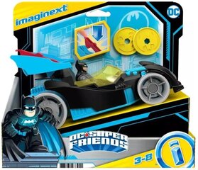 Mattel Imaginext: Супердрузья DC - гоночный бэтмобиль в стиле летучих мышей (HD48) цена и информация | Игрушки для мальчиков | pigu.lt