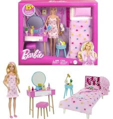 Lėlė Barbė su miegamojo komplektu kaina ir informacija | Žaislai mergaitėms | pigu.lt