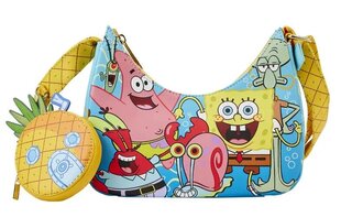 Loungefly Nickelodeon: квадратные штаны Spongefly Bob - сумка через плечо для групповых снимков (NICTB0016) 219516 цена и информация | Женская сумка Bugatti | pigu.lt