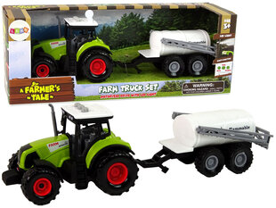 Traktorius su pieno cisterna, žalias kaina ir informacija | Žaislai berniukams | pigu.lt