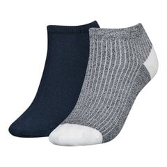 Kojinės moterims Tommy Hilfiger 82208, pilkos, 2 poros kaina ir informacija | Moteriškos kojinės | pigu.lt