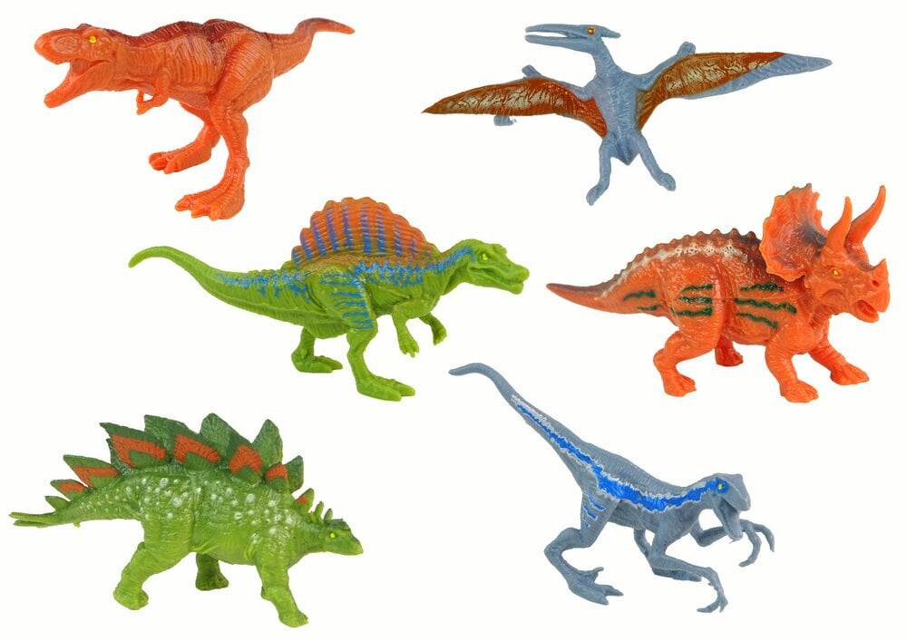 Transporto priemonių rinkinys su dinozaurais Lean Toys kaina ir informacija | Žaislai berniukams | pigu.lt