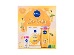 Kosmetikos rinkinys Nivea: tekstilinė veido kaukė + dušo želė, 250 ml + antiperspirantas, 50 ml kaina ir informacija | Dušo želė, aliejai | pigu.lt