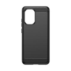 Carbon Case silikoninis dėklas, skirtas Nokia X30 - juodas kaina ir informacija | Telefono dėklai | pigu.lt