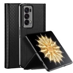 Dux Ducis Bril leather case with stand and wallet for Honor Magic VS - black цена и информация | Чехлы для телефонов | pigu.lt