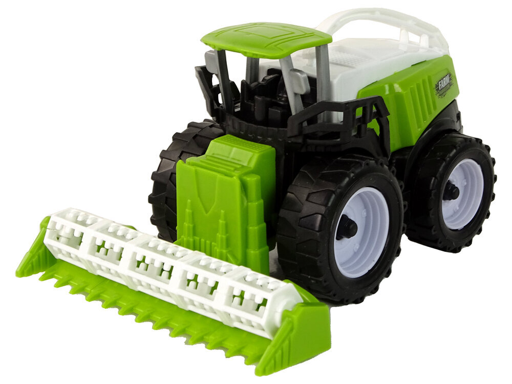 Žemės ūkio technikos rinkinys LeanToys 4 vnt, žalias цена и информация | Žaislai berniukams | pigu.lt