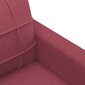 Dvivietė sofa vidaXL, 140cm, raudona kaina ir informacija | Sofos | pigu.lt