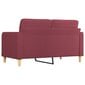 Dvivietė sofa vidaXL, 140cm, raudona kaina ir informacija | Sofos | pigu.lt