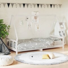 Vaikiškos lovos rėmas vidaXL, 90x200 cm, baltas цена и информация | Детские кровати | pigu.lt