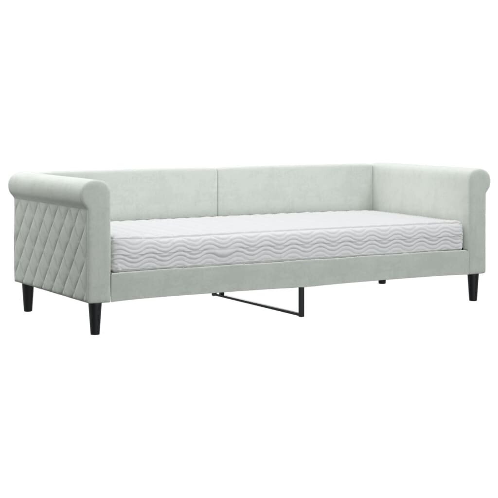 Sofa-lova vidaXL, 80x200 cm, pilka kaina ir informacija | Lovos | pigu.lt