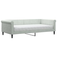 Sofa-lova vidaXL, 100x200 cm, pilka kaina ir informacija | Lovos | pigu.lt