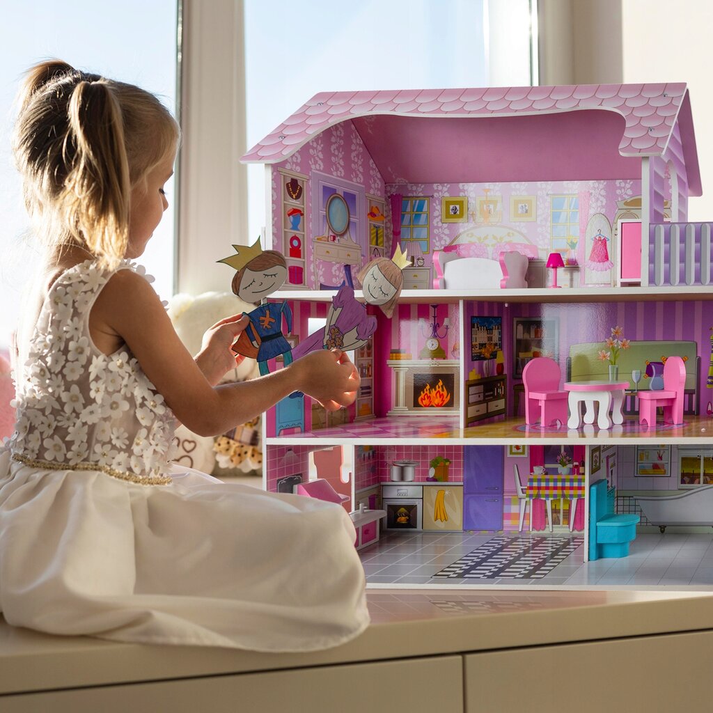 Medinis lėlių namelis kaina ir informacija | Žaislai mergaitėms | pigu.lt