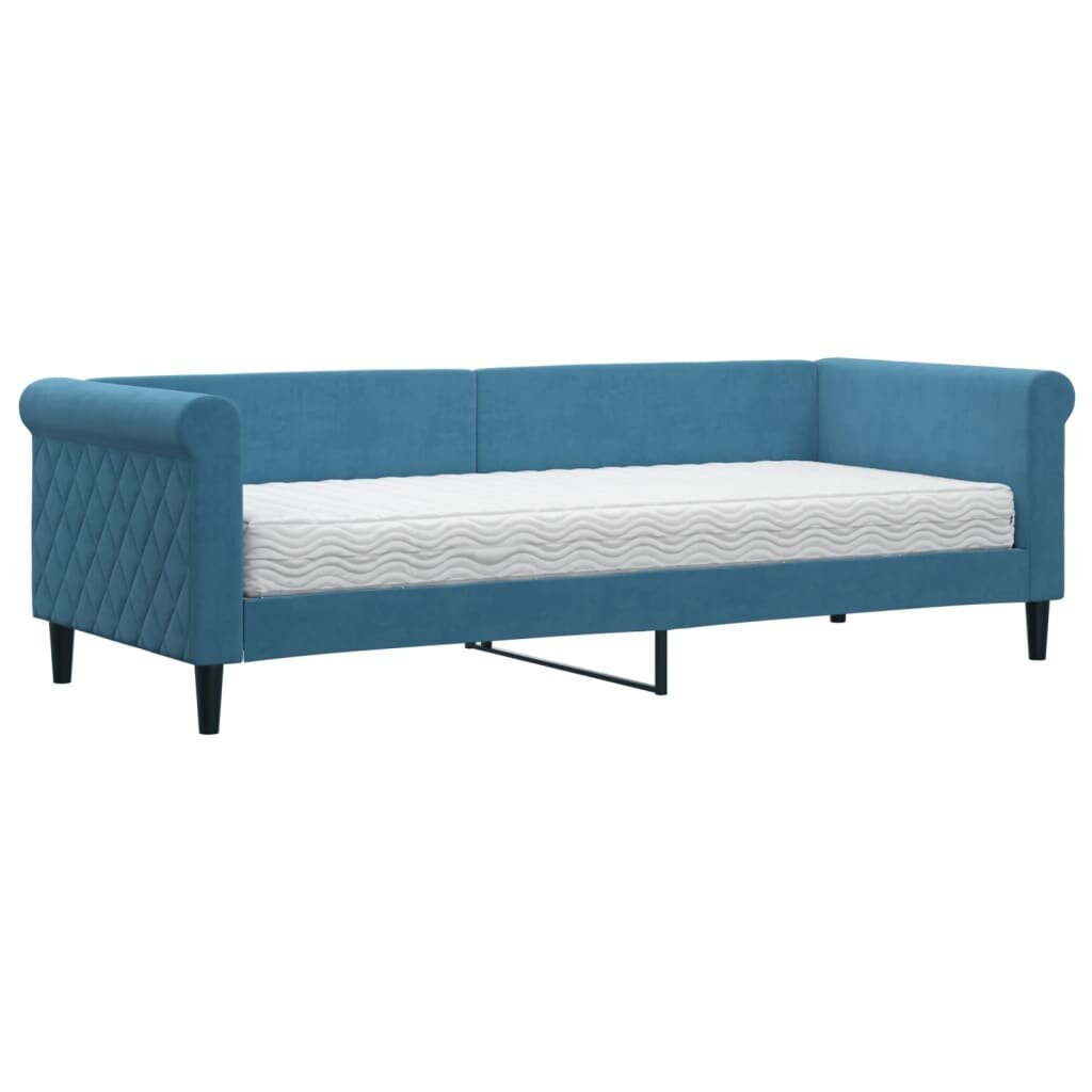 Sofa-lova vidaXL, 80x200 cm, mėlyna kaina ir informacija | Lovos | pigu.lt