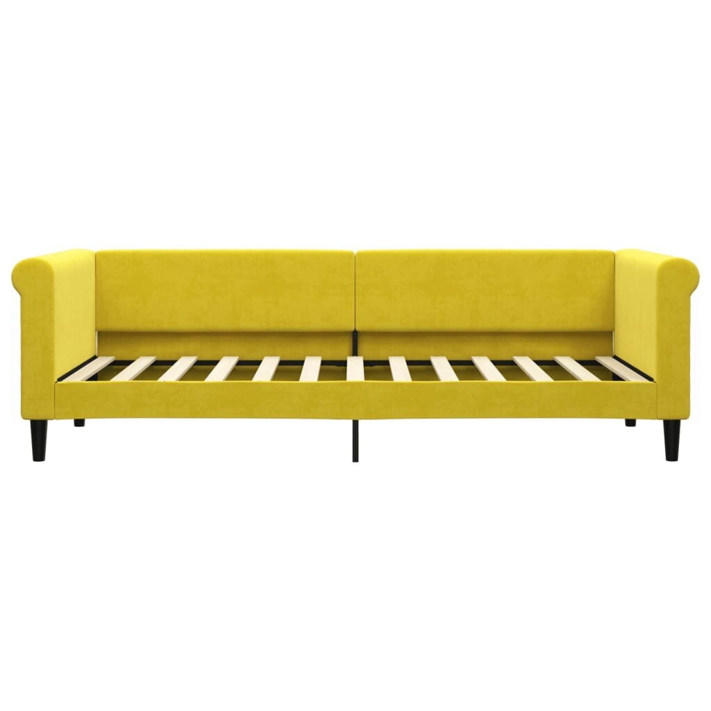 Sofa-lova vidaXL, 80x200 cm, geltona kaina ir informacija | Lovos | pigu.lt