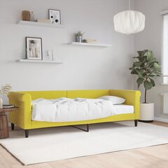 Sofa-lova vidaXL, 80x200 cm, geltona цена и информация | Кровати | pigu.lt