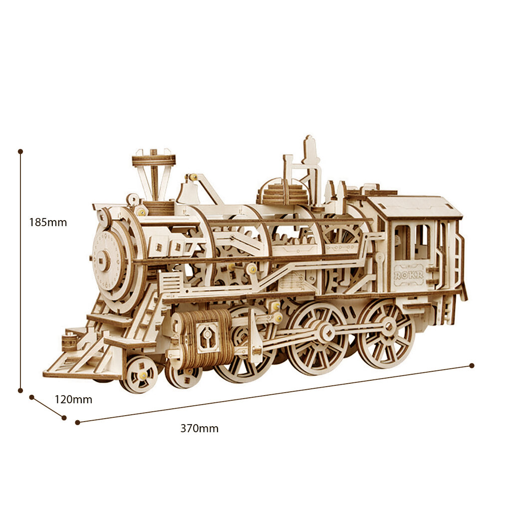 Medinis 3D galvosūkis TM Varvikas Locomotive RK001e цена и информация | Konstruktoriai ir kaladėlės | pigu.lt
