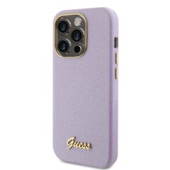 Guess PU Glitter Full Wrapped Case for iPhone 15 Pro Lilac цена и информация | Чехлы для телефонов | pigu.lt