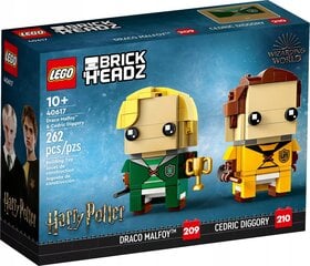 40617 LEGO® BrickHeadz Draco Malfoy and Cedric Diggor цена и информация | Конструкторы и кубики | pigu.lt