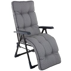 Sodo kėdė Royal Lux Plus, pilka цена и информация | Садовые стулья, кресла, пуфы | pigu.lt