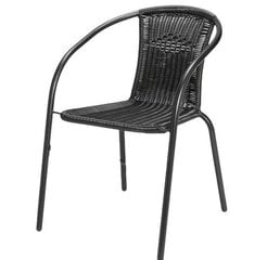 Lauko kėdė Bistro, juoda kaina ir informacija | Lauko kėdės, foteliai, pufai | pigu.lt