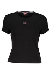 Tommy Hilfiger marškinėliai moterims, juodi kaina ir informacija | Marškinėliai moterims | pigu.lt